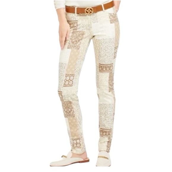 J. McLaughlin Lexi Jeans Patchwork Denim Pants Size 10 - Picture 10 of 10